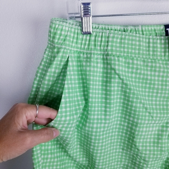 Tom & Teddy Green & White Swim Trunks Shorts size XL - Picture 9 of 10